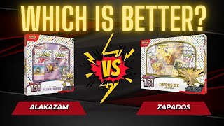 Discover the best Pokemon boxes: Alakazam ex vs Zapados ex! #pokemon #pokemoncards