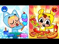 Hot vs Cold Food Challenge 🔥❄️ Learn Opposites with Toonzey Friends | Kids Songs & Cartoons