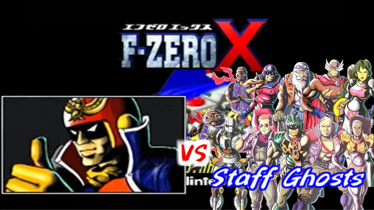 F-ZERO X Beating all staff ghosts with Blue Falcon
