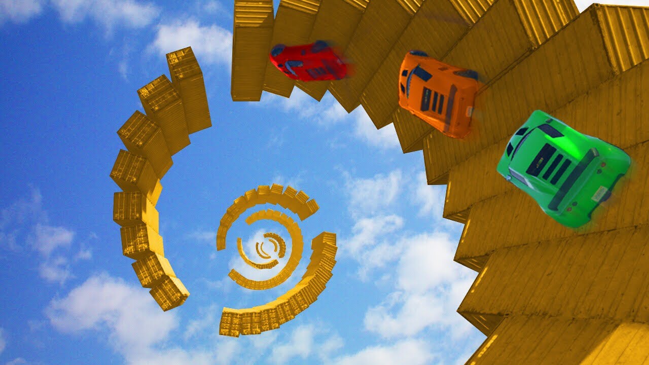 INTENSE OBSTACLE SPIRAL TO HEAVEN! (GTA 5 Funny Moments)