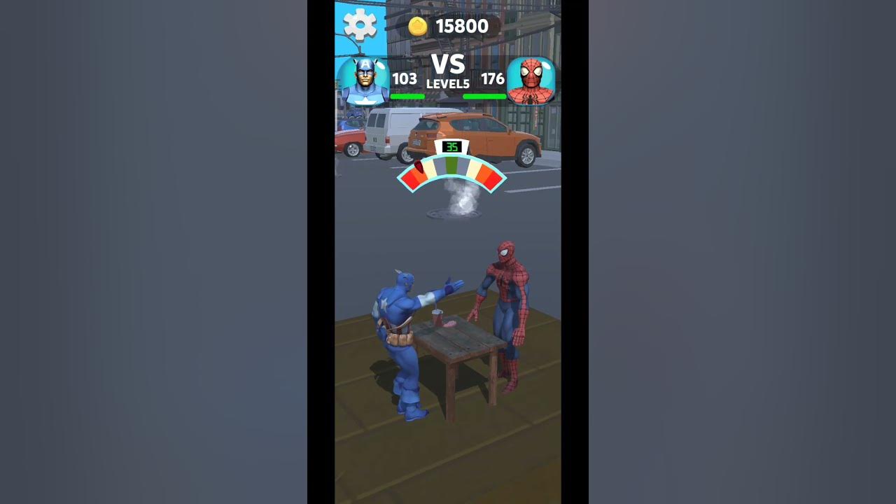 Slap for super hero| captain America vs spiderman gameplay #shorts(4