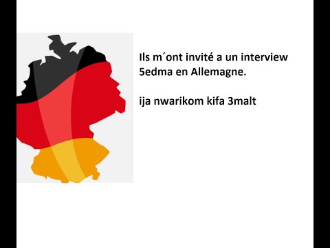 ils m´ont invité à un interviw d´embauche en allemagne