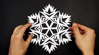 How to make paper snowflakes DIY - EASY and AMAZING Snowflake