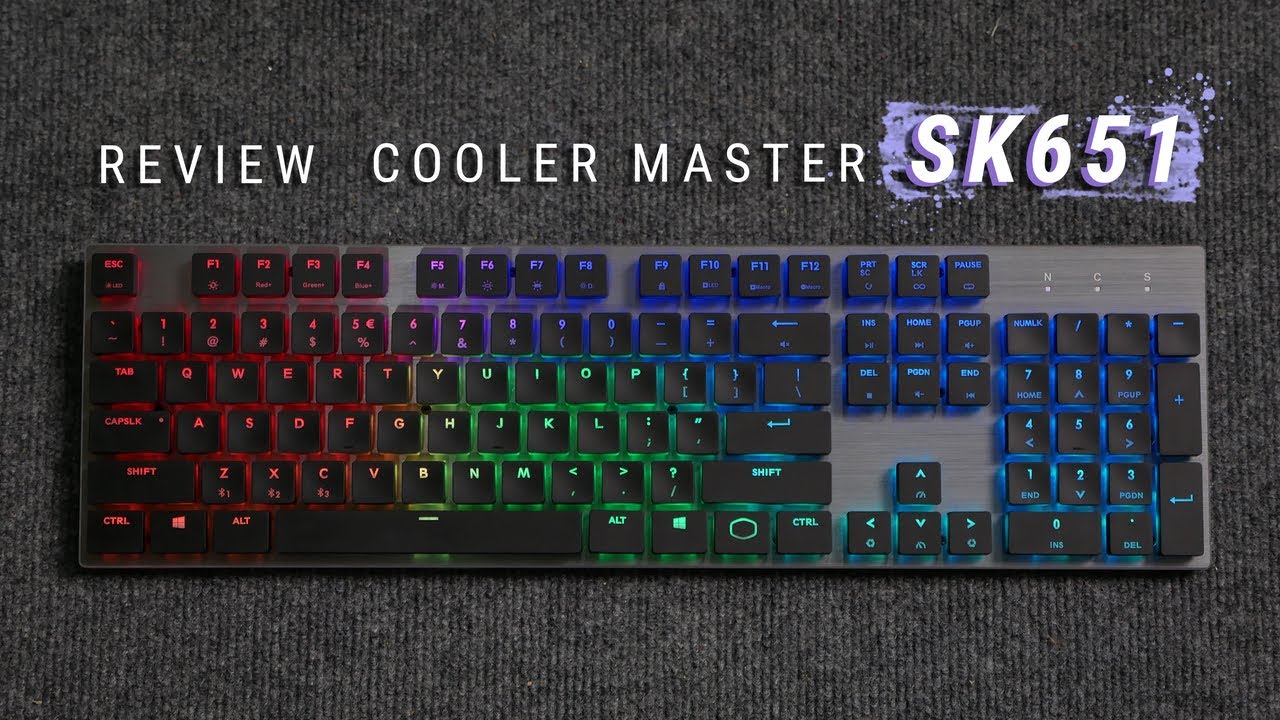 รีวิว | Cooler Master SK651 คีย์บอร์ด Mechanical ไร้สาย พร้อมไฟ RGB สุดคูล