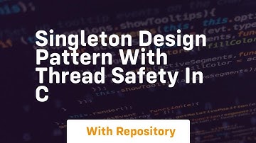 singleton design pattern with thread safety in c
