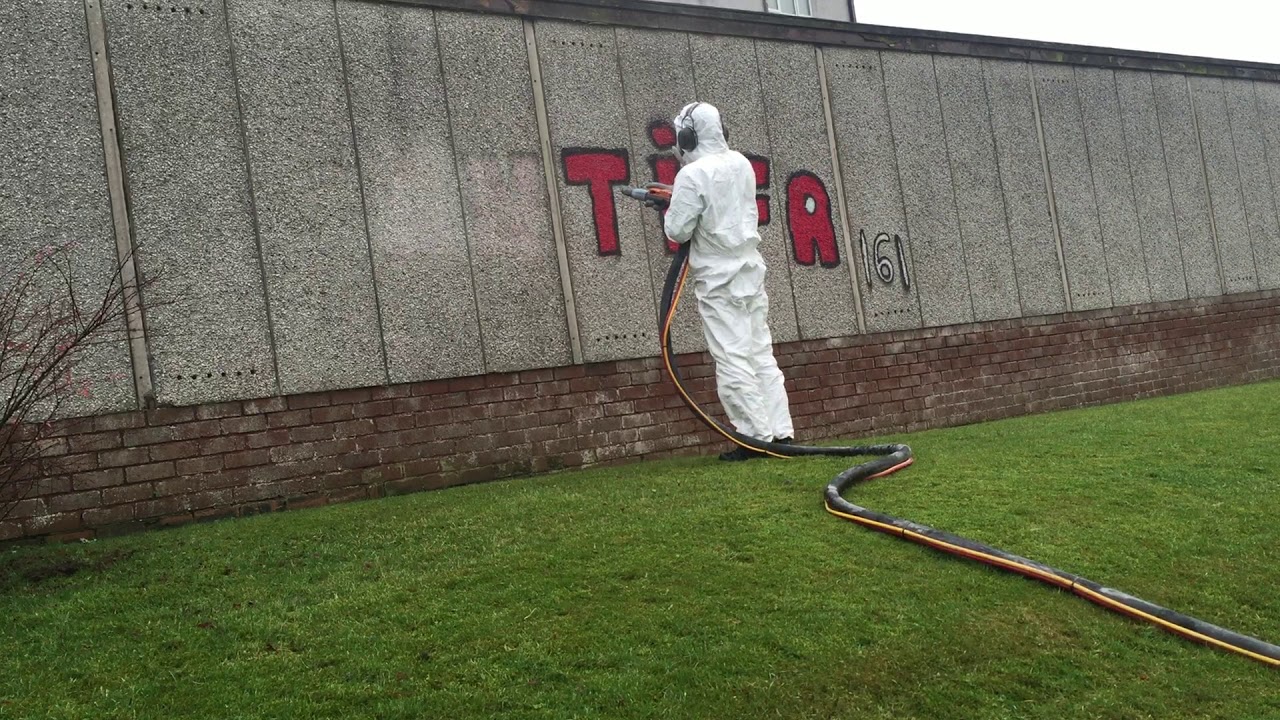 Graffiti blast clean part 1 of 2