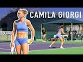 Camila giorgi  court level practice 4k 60fps