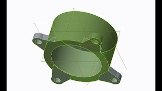 PTC - Creo Tutorial: Engine Blower Part Model - Engine Case