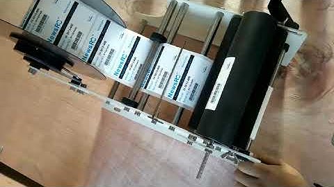 The operation video of MT-30 Manual Round Bottle Labeling Machine