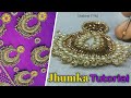 AARI WORK JHUMKA DESIGN TUTORIAL | jhumka design embroidery | jhumka design for blouse