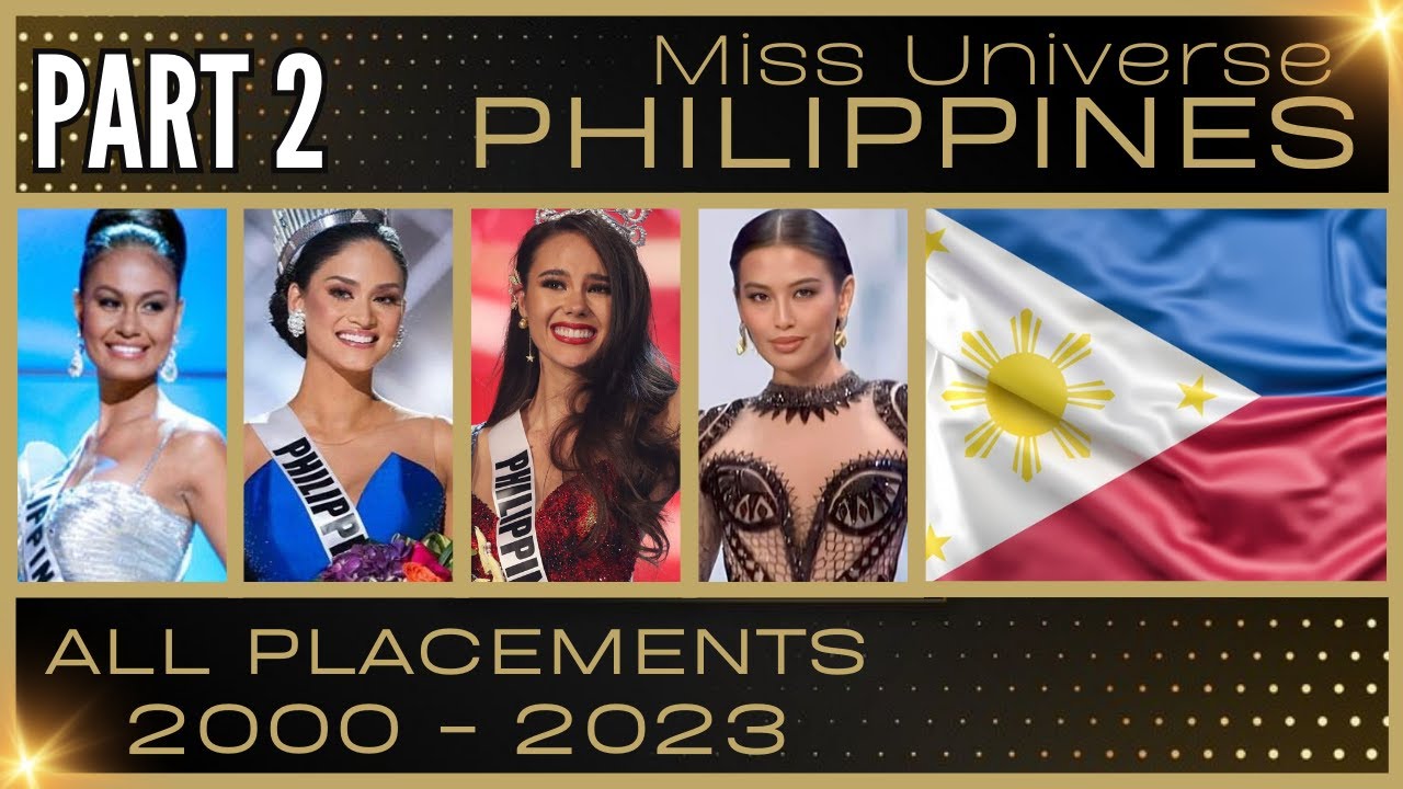MISS UNIVERSE PHILIPPINES | EVERY PLACEMENT 2000-2023