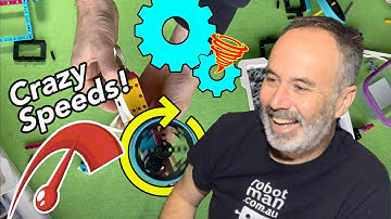 Crazy fast! Using cogs/gear ratio to increase speed of wheels for Lego Spike Prime or Inventor