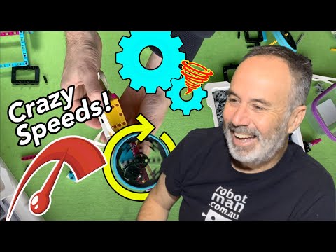 Crazy fast! Using cogs/gear ratio to increase speed of wheels for Lego Spike Prime or Inventor