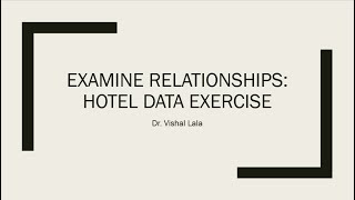 Famous 12 Examine Relationships - Hotel Data Profile