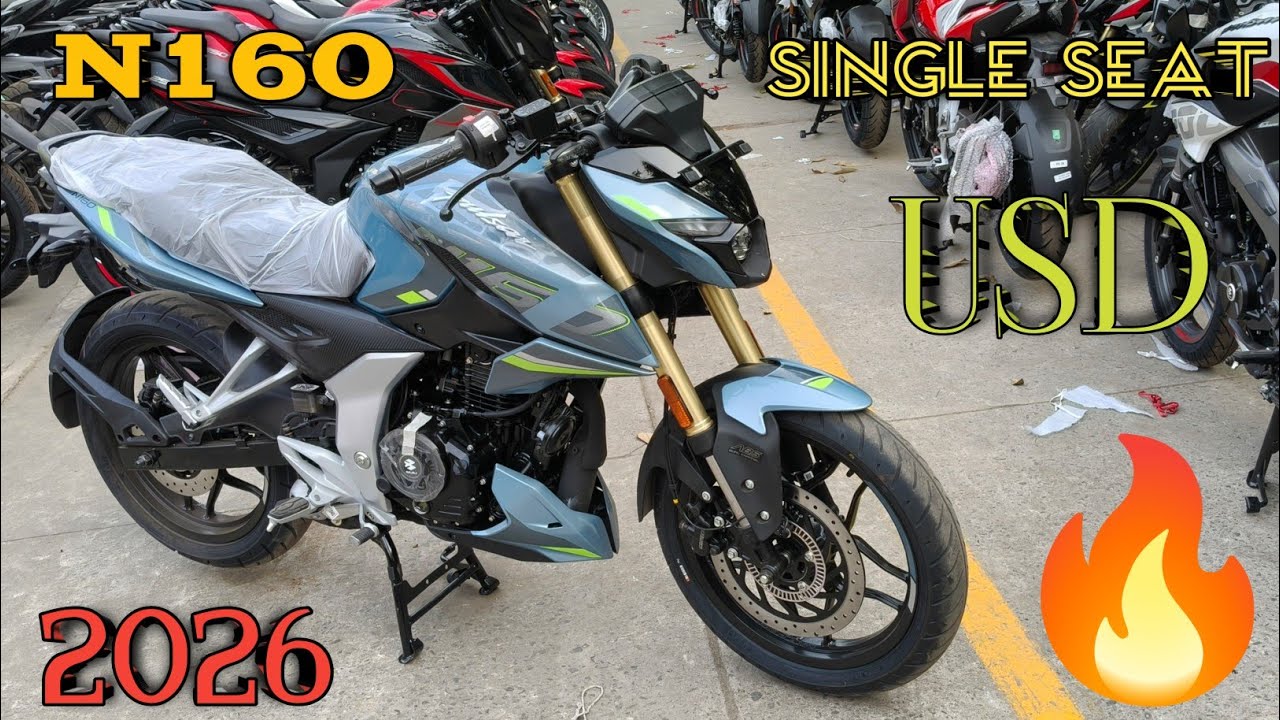 All New Bajaj Pulsar N160 Single Seat USD  2026 की Best Family Motorcycle 