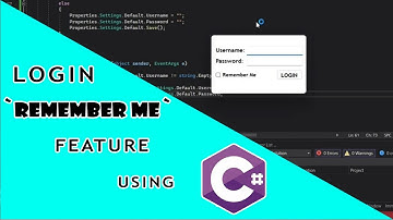 Login `Remember Me` Feature Using C#
