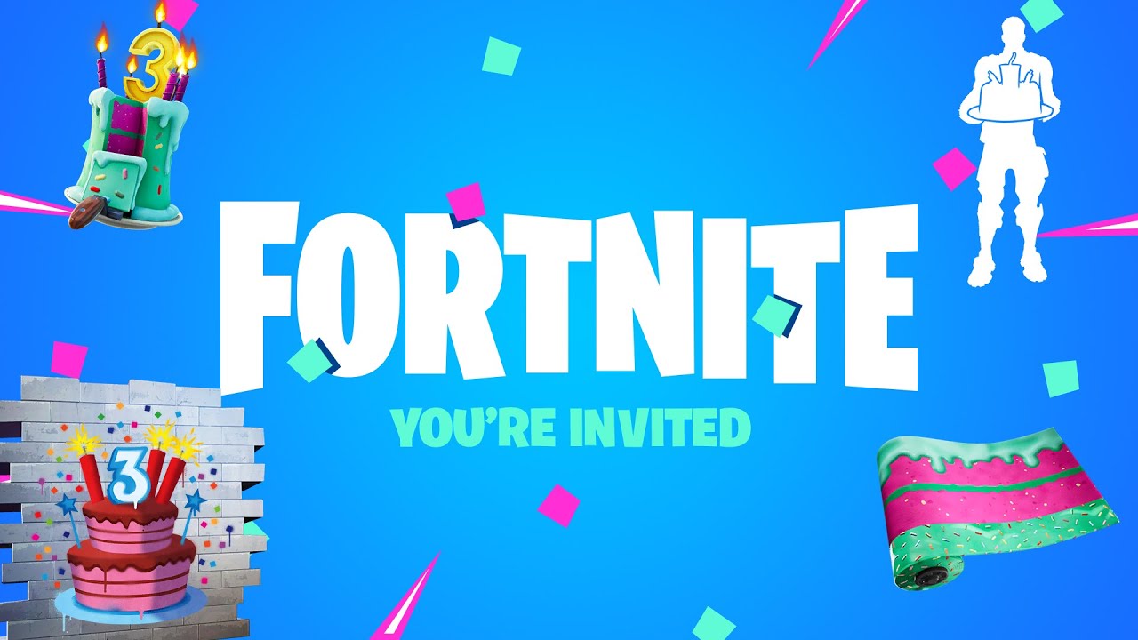 All Fortnite 3rd Birthday Challenges and FREE REWARDS | Fortnite 3rd Birthday