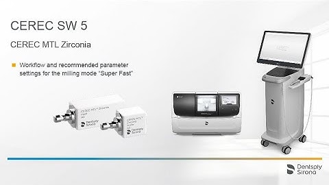 CEREC SW 5 Workflow and recommended parameter settings for the milling mode super fast (en)