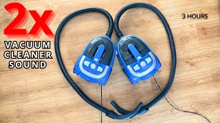 картинка: Звук пылесоса x 2 | 3 часа | Черный экран | Белый шум для сна