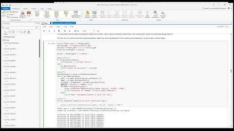 The use of for loops in ArcGIS (Batch Processing)