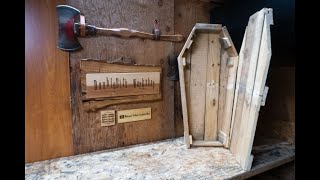 DIY 1 Pallet Coffin Halloween Decoration