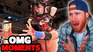 SHES INSANE!!! OMG MOMENTS Craziest Pro Wrestling Moves 60 @conman167