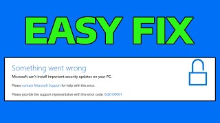 How To Fix 0x80190001 Windows Update Error