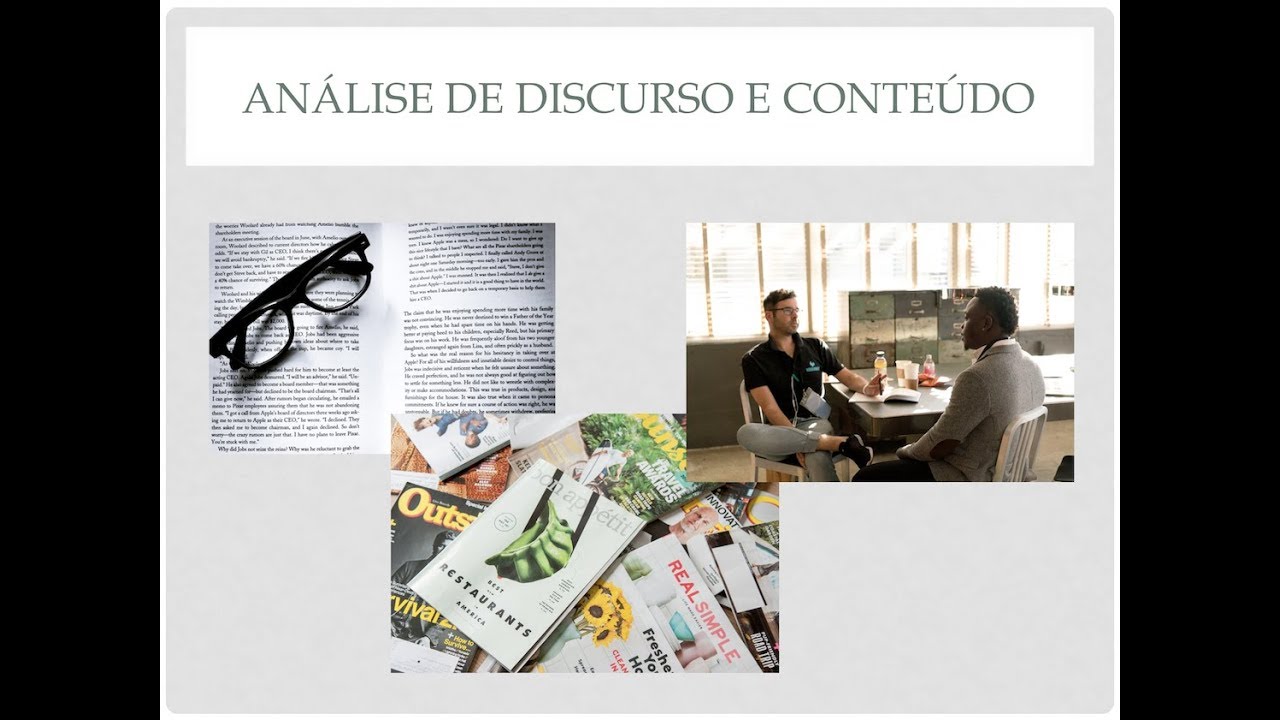 Introdução à Análise de Discurso e Conteúdo