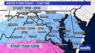 Winter [weather] is coming to DMV area Sunday
