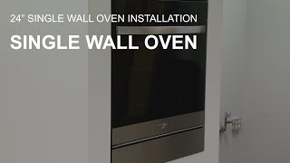 24" Single Wall Oven Installation