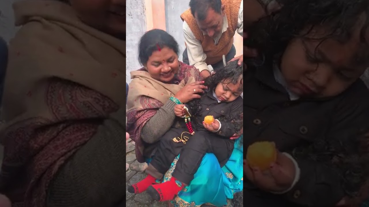 Shreshth’s Mundan Ceremony 😍 Bua’s boy😍