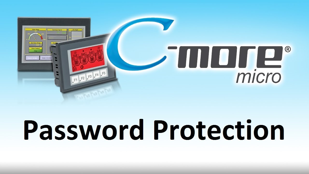 C-more Micro HMI Password Protection from AutomationDirect