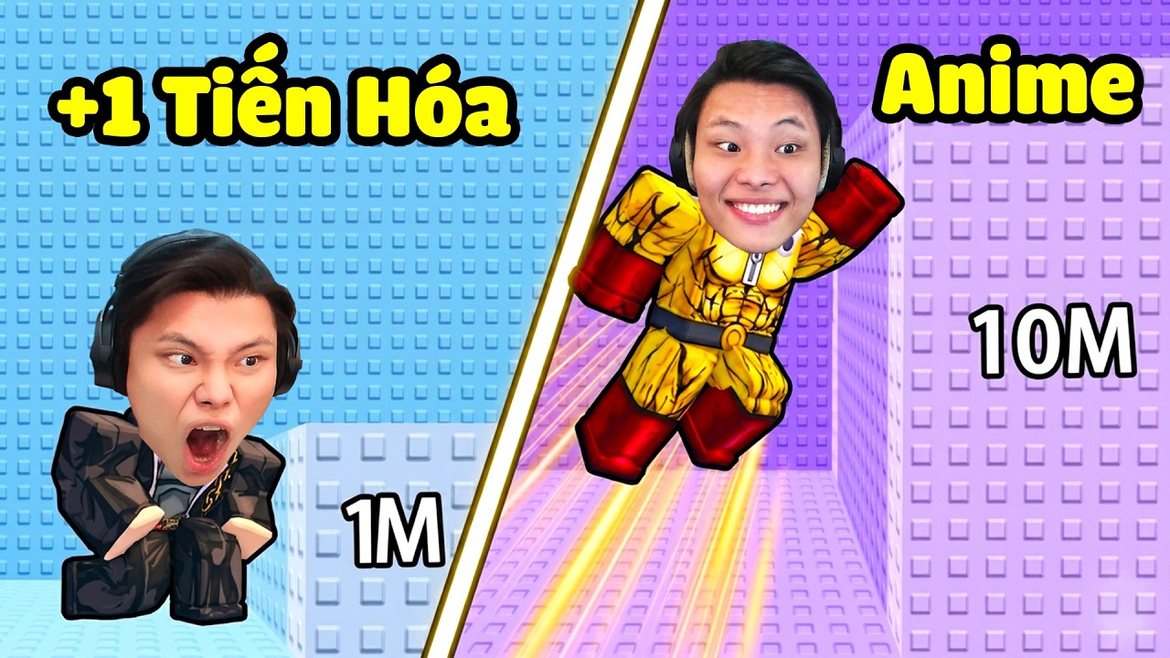 [ROBLOX] JayGray +1 Tiến Hóa Anime Leo Tháp Troll🖐😁Thử Thách Slap Tower +1 Jump Anime Evolve Cực Hài