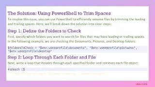 Celebrity How to Easily Remove Leading or Trailing Spaces in File Names with PowerShell Wealth