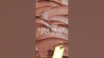 Whipped chocolate ganache is magical ✨ it’s 1:1 ratio (1 part semi-sweet choc to 1 part cream) #cake