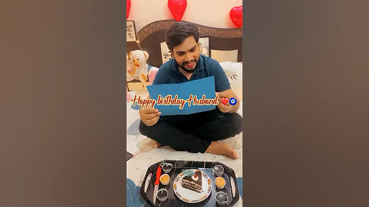 Best Birthday Surprise for husband 2025 #birthdaysurprise #husbandwife #trendingshorts #lovelycouple