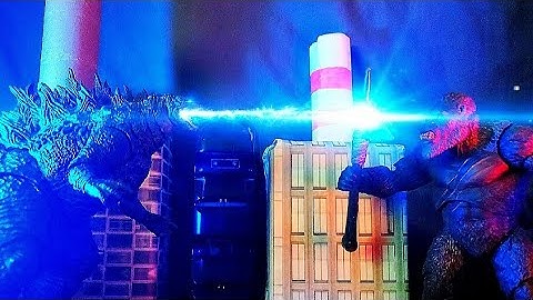 Kong parrys atomic breath with battle axe || stop-motion test.