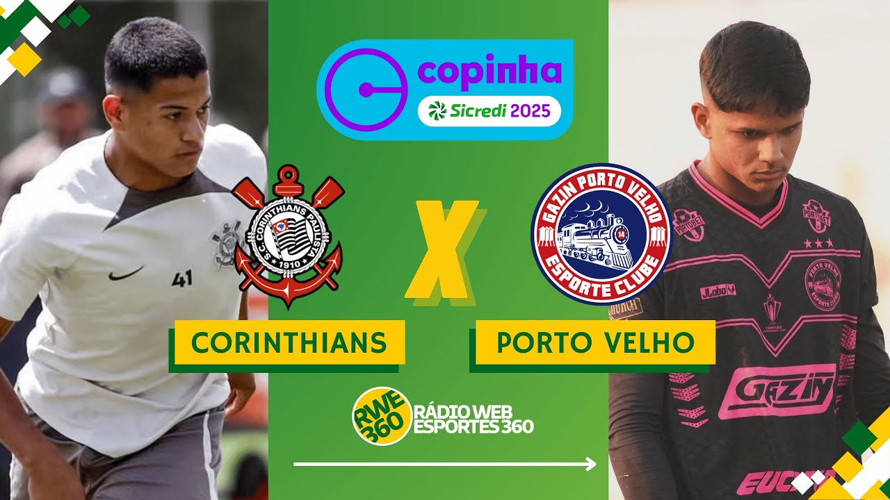 CORINTHIANS X PORTO VELHO | COPINHA - NARRAÇÃO AO VIVO - YouTube