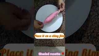 shaded rosette cake decoration ??shortscakeyoutubeshorts rosettecakecakedecoratingpassion