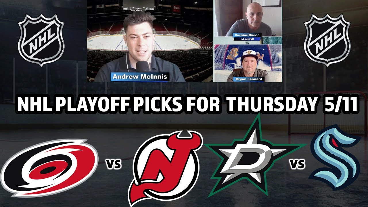 NHL Playoff Game 5 Predictions Today Hurricanes vs Devils Stars vs