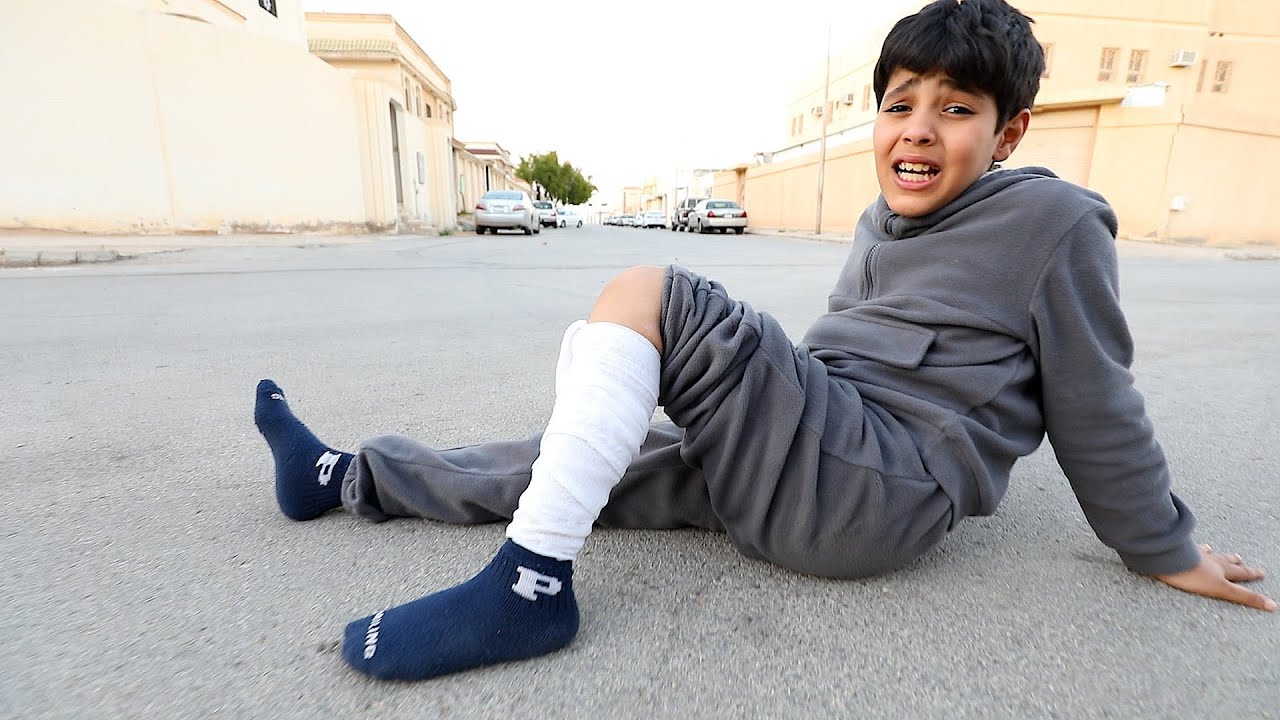 انكسرت رجل زياد !