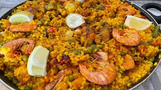 paella espania  حضرت معاكم البيلا الاسبانية  بطريقتي كتجي بنينة  ...جربوها  مغديش  تبقى تخطاكم