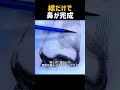 線だけで鼻が完成