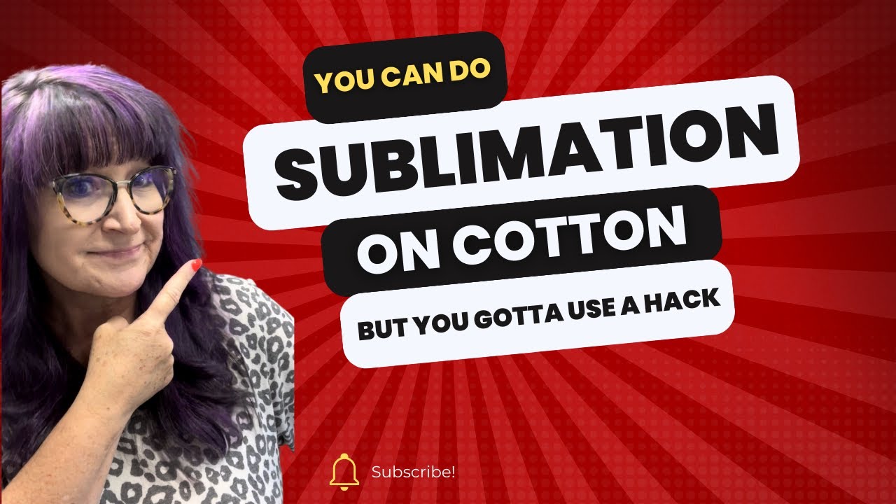 Sublimation on cotton hack #sublimationoncotton #sublimationonhack