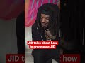 JID Talks About How To Pronounce JID Music Rap Interview Jid Pronunciation Shorts mp3