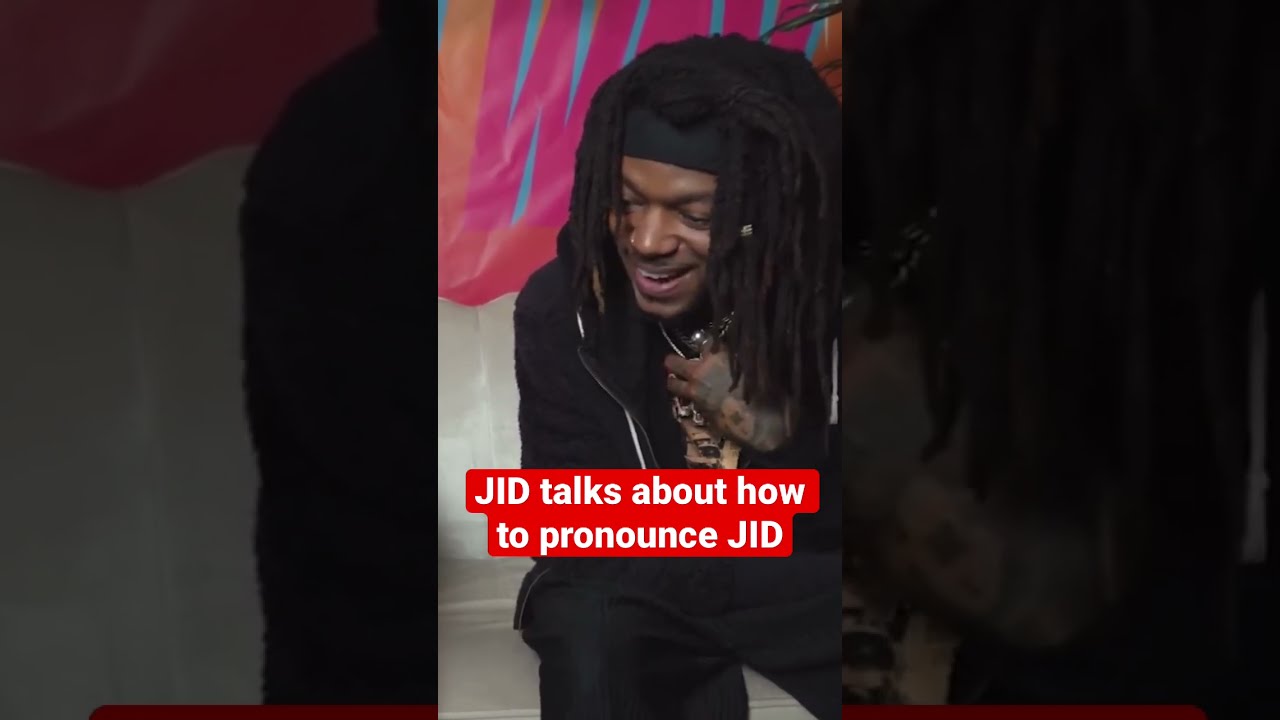 JID Talks About How To Pronounce Music Rap Interview Jid Pronunciation Shorts