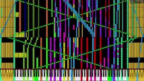 [Black MIDI] Tetris Theme A [Final] - Exactly 90,000 notes