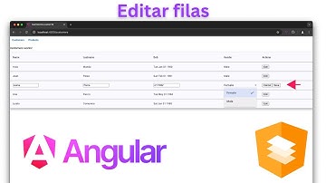Cómo crear una tabla reutilizable con Angular Material y Angular 18 | Editar filas en linea