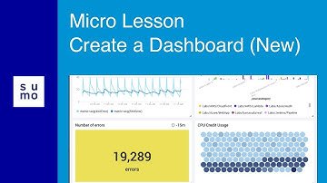 Micro Lesson: Create a Dashboard