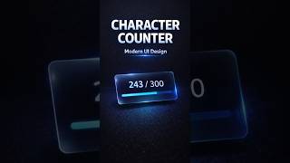 Character Counter Using JavaScript | Live Typing Count #coding #shorts